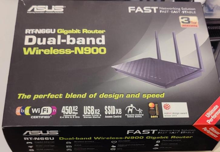 ASUS RT-N66U, Computers en Software, Netwerk switches, Gebruikt, Ophalen