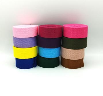 32 mm katoenen band verschillende kleuren voor tassen  beschikbaar voor biedingen