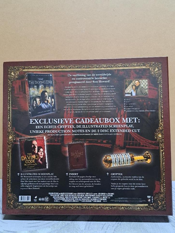 The Da Vinci Code - Exclusieve cadeaubox met cryptex, CD & DVD, DVD | Thrillers & Policiers, Neuf, dans son emballage, Thriller d'action