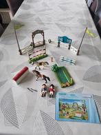 Playmobil 6930 hindernissenparcours paarden, Ophalen of Verzenden, Gebruikt