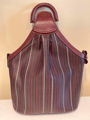 DELVAUX rugtas toile de cuir beschikbaar voor biedingen