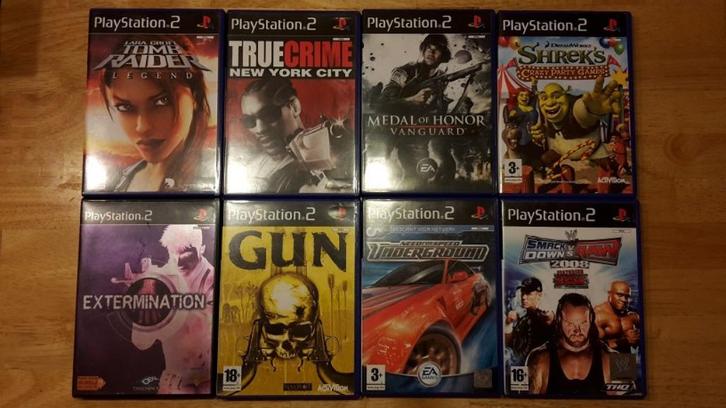 Lot PlayStation 2 (PS2) games (meerdere foto's, apart kan), Games en Spelcomputers, Games | Sony PlayStation 2, Zo goed als nieuw