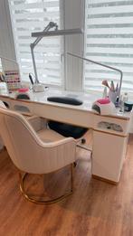 Ensemble table + chaises + lampe pour manucure, Enlèvement, Neuf