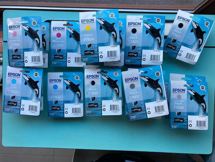 Inktpatronen Epson alle kleuren, Computers en Software, Printerbenodigdheden, Zo goed als nieuw, Ophalen of Verzenden