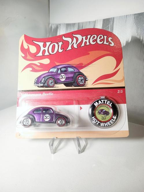 Hot Wheels 50th Anniversary Purple Volkswagen Beetle, Hobby en Vrije tijd, Modelauto's | 1:50, Zo goed als nieuw, Ophalen of Verzenden