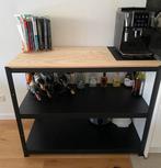Stevige zware werktafel, Ophalen, Zo goed als nieuw, Rechthoekig, Metaal