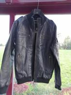 Lederen zwarte jas, Kleding | Heren, Jassen | Zomer, Ophalen, Maat 48/50 (M), Zwart, Zo goed als nieuw