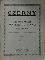 Partituren piano jaren 50 Czerny, le premier maître du piano, Ophalen of Verzenden, Zo goed als nieuw, Les of Cursus, Piano