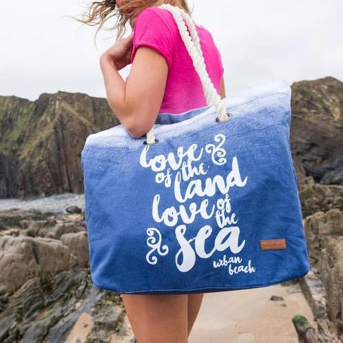 UrbanBeach - beachtas - rope beach bag, Bijoux, Sacs & Beauté, Sacs | Sacs Femme, Neuf, Autres types, Bleu, Enlèvement ou Envoi