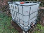 2 ibc watertonnen op kunstofpallet, Ophalen, Kunststof, Gebruikt, Met kraantje