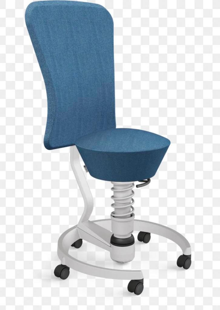 Nooit gemonteetde/gebruikte Aeris Swopper met rugleuning, Huis en Inrichting, Bureaustoelen, Bureaukruk, Blauw, Ophalen