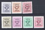 PRE645/651 MNH** 1954 - Cijfer op heraldieke leeuw type E -, Verzenden