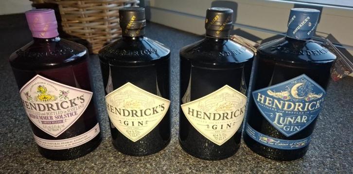 4 flessen Hendrick's Gin ( Nieuw & sealed ), Verzamelen, Wijnen, Nieuw, Overige typen, Vol, Ophalen of Verzenden