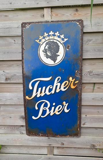 Emaille bord Tucher Bier Nurenberg jaren 30