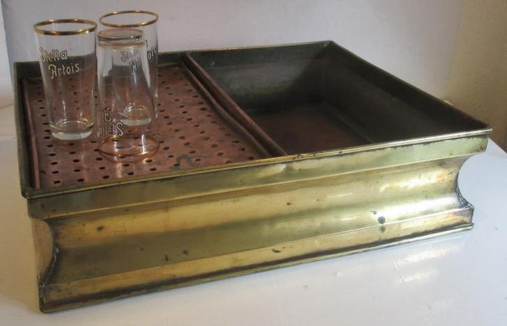 rare égouttoir en cuivre du XIXe siècle Egouttier Café Bistr, Antiquités & Art, Curiosités & Brocante, Envoi