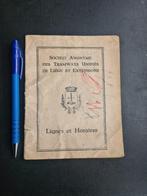 Dienstregeling Tramways Unified Liège - SNCV - NMVB, Verzamelen, Verzenden, Gebruikt