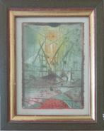 RENE CARCAN / BASSIN DE LA RULS / KLEURETS + RELIEF 26x21cm, Ophalen of Verzenden