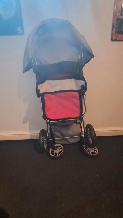 Buggy + roze en goudkleurig tasje., Kinderen en Baby's, Speelgoed | Babyspeelgoed, Zo goed als nieuw, Ophalen of Verzenden