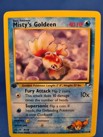 Misty's Goldeen 85/132 - Gym Heroes (1st edition) beschikbaar voor biedingen