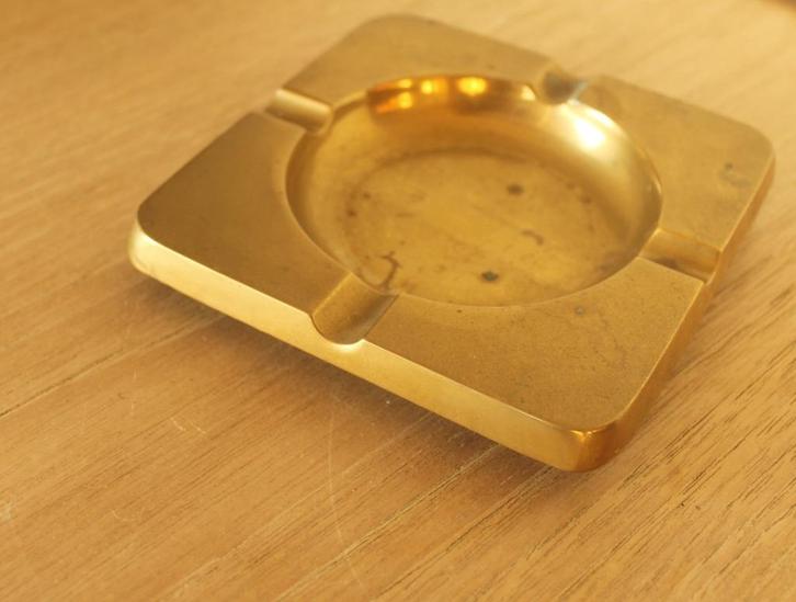 Vintage sixties-seventies messing asbak, Antiek en Kunst, Antiek | Brons en Koper, Koper, Verzenden