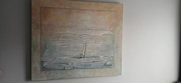 Abstract schilderwerk Noel Maes.  beschikbaar voor biedingen