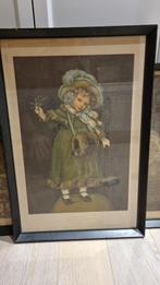 1883 print Tiss me! The illustrated London news Glazen kader, Ophalen of Verzenden