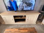 Massief eiken tv meubel Basic Line by Luc Meganck, Moins de 100 cm, 150 à 200 cm, Comme neuf, Landelijk