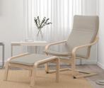 Fauteuil Posang ikea + repose pied, Maison & Meubles, Enlèvement, Comme neuf, Bois
