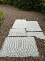 Grindrooster / grindplaat wit 120x80x2cm (7 stuks), Tuin en Terras, Grind, Keien en Split, Ophalen, Zo goed als nieuw, Wit