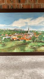 Panorama Alsemberg peinture à l'huile 160x180cm, Enlèvement ou Envoi