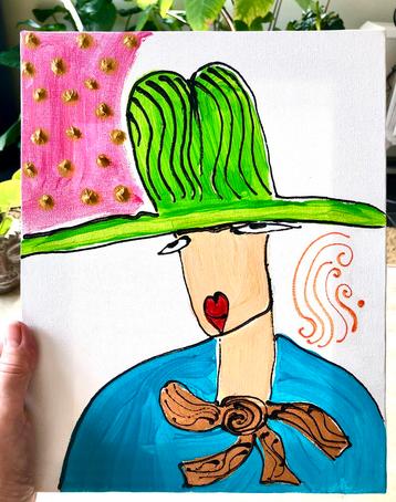  Acryl op doek 2023 Collectie „Les Nanas” beschikbaar voor biedingen