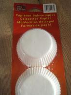 Bakvormen papier wit 200 stuks - nieuw voor cupcakes, Ophalen of Verzenden, Nieuw, Cupcakes, Bakvorm