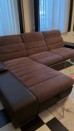 Canapé couleure brune, Maison & Meubles, Canapés | Salons, Trois personnes, Banc d'angle, Enlèvement, Moderne