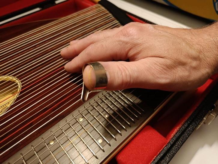 Te koop : Citer ZITHER Walter E Sandner in koffer, Muziek en Instrumenten, Snaarinstrumenten | Overige, Zo goed als nieuw, Citer