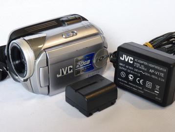 JVC Everio GZ-MG21E 20GB, accu, adapter, 32x zoom beschikbaar voor biedingen