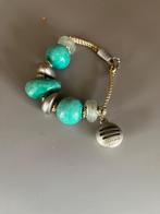 Bracelet Cacharel vintage couleur turquoise Designer Paris, Enlèvement ou Envoi, Avec bracelets à breloques ou perles, Comme neuf