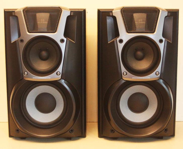 Technics SB-EH600 Speakers / 160 Watt / 6 Ohm / 3-Way System, Audio, Tv en Foto, Luidsprekerboxen, Zo goed als nieuw, Front, Rear of Stereo speakers