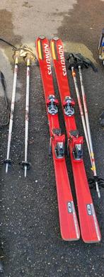 Ski homme de marque SALOMON avec 2 paires de bâton et housse, Ophalen, Zo goed als nieuw, Ski, Salomon