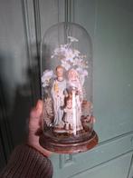 Petite cloche en verre, représentation religieuse, sculpture, Antiquités & Art, Enlèvement ou Envoi