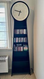 Bibliothèque - Etagère pour CD ou/et livres avec horloge, Avec tablette(s), Modern, Autres essences de bois, 150 à 200 cm