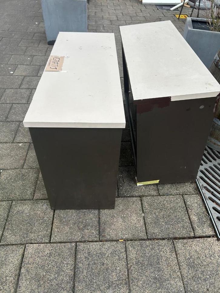 2 Schuifkasten.  NOG 1 KAST OVER, Maison & Meubles, Armoires | Penderies & Garde-robes, Utilisé, Moins de 100 cm, 100 à 150 cm