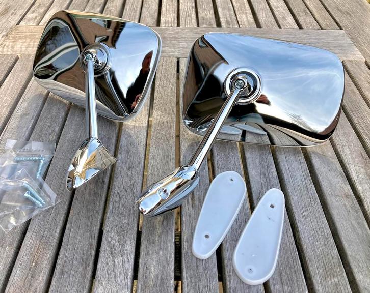 Chrome oldtimer spiegels type Cipa 2, Auto-onderdelen, Spiegels, Alfa Romeo, Amerikaanse onderdelen, Audi, BMW, Citroën, Fiat