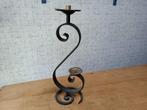 Marokkaanse ijzeren kandelaar/ kaarshouder, Gebruikt, 25 tot 50 cm, Zwart, Ophalen of Verzenden