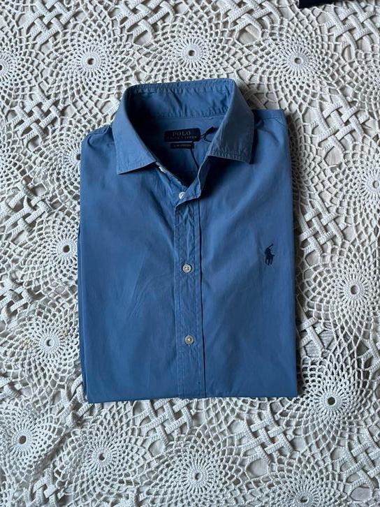 Ralph Lauren hemd overhemd Oxford - medium blauw - S, Kleding | Heren, Overhemden, Gedragen, Halswijdte 38 (S) of kleiner, Blauw