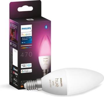 Philips Hue Kaarslamp Lichtbron E14 - wit en gekleurd licht 