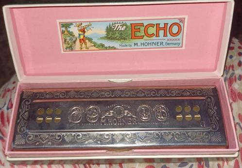 Mondharmonica Hohner Echo, Muziek en Instrumenten, Blaasinstrumenten | Mondharmonica's, Zo goed als nieuw, Ophalen of Verzenden