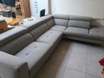 Grote grijze hoekzetel, Huis en Inrichting, Ophalen, Zo goed als nieuw, Stof