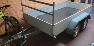 Transport ou location remorque 750KG double essieu - Blaton. beschikbaar voor biedingen