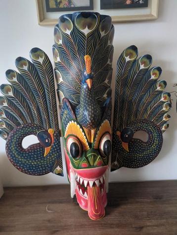 Pauwenmasker uit Sri Lanka 