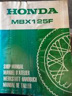 Workshopmanual Honda MBX125 F, Ophalen of Verzenden, Honda